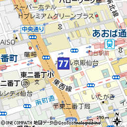 ＪＲ仙台出張所（本店営業部内にて営業）付近の地図