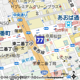 南町通支店（本店営業部内にて営業）付近の地図