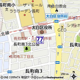 長町南三丁目付近の地図