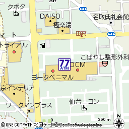 ＤＣＭ名取店付近の地図