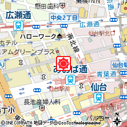 仙台支店付近の地図