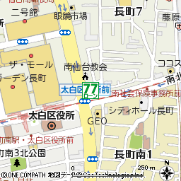 長町ローンセンター付近の地図