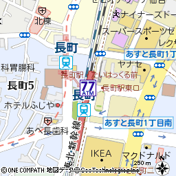 ＪＲ長町駅付近の地図