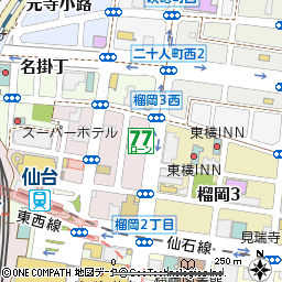 仙台東口ローンセンター付近の地図