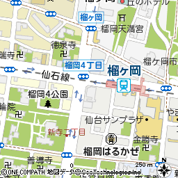 榴岡支店（仙台東口支店内にて営業）付近の地図