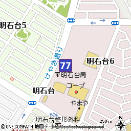 明石台支店付近の地図