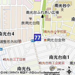 南光台支店付近の地図