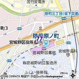 宮城野区役所付近の地図