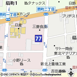 扇町支店付近の地図