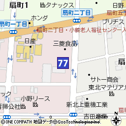 扇町支店付近の地図