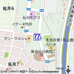 サンマルシェ荒井店付近の地図