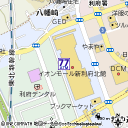 イオンモール新利府北館付近の地図