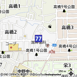 高砂支店付近の地図