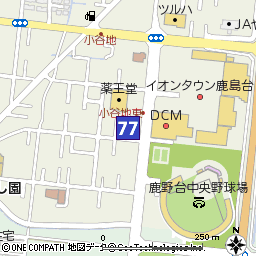 鹿島台支店付近の地図