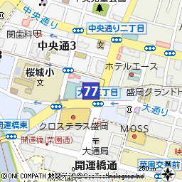 盛岡支店付近の地図