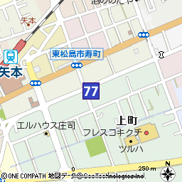 矢本支店付近の地図