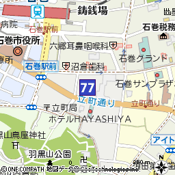 穀町支店（石巻支店内にて営業）付近の地図
