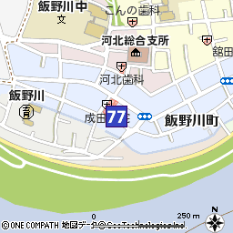 飯野川支店付近の地図