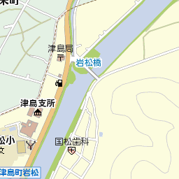 愛媛県宇和島市津島町岩松388周辺の地図