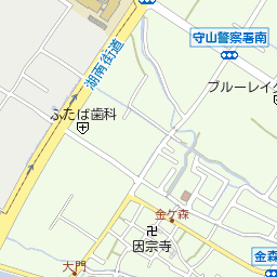 滋賀県守山市金森町321周辺の地図