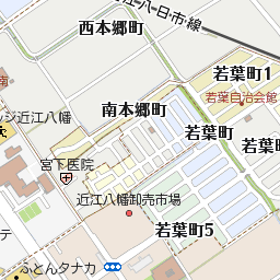 滋賀県近江八幡市南本郷町2丁目50周辺の地図