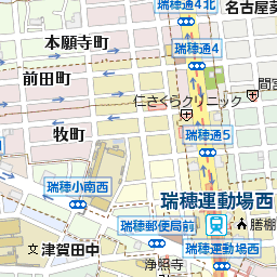 愛知県名古屋市瑞穂区牧町2丁目54周辺の地図