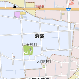 静岡県磐田市浜部周辺の地図