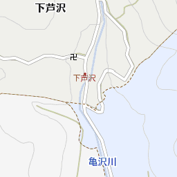 山梨県甲斐市下芦沢23周辺の地図