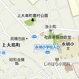 群馬県前橋市上大島町864周辺の地図