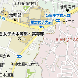 神奈川県鎌倉市岩瀬1070周辺の地図