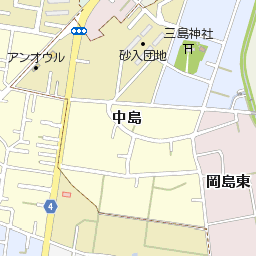 福島県福島市岡島中島周辺の地図