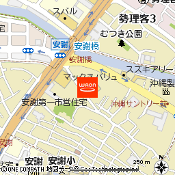 マックスバリュ安謝店付近の地図