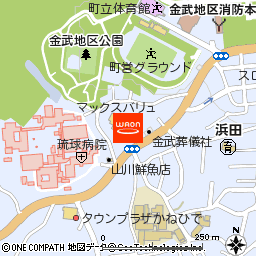 マックスバリュ金武店付近の地図