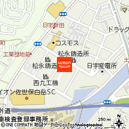 イオン佐世保白岳店付近の地図