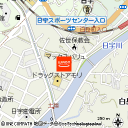 マックスバリュ白岳店付近の地図