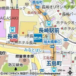 アミュプラザ長崎付近の地図