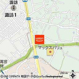 諏訪薬局　峯の平店付近の地図