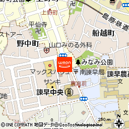 マックスバリュ諫早中央店付近の地図