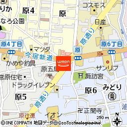 ここに決めた原店付近の地図