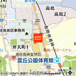 イオン島原店付近の地図