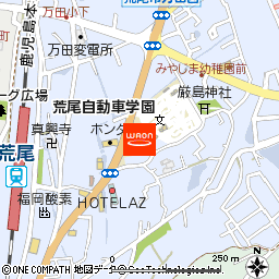 荒尾自動車学園付近の地図