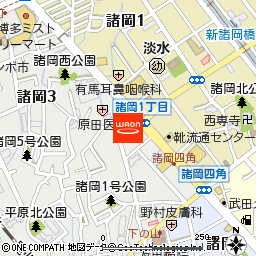 良品買館　博多諸岡店付近の地図