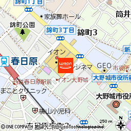 イオン大野城店付近の地図