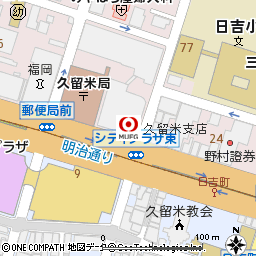 久留米支店付近の地図