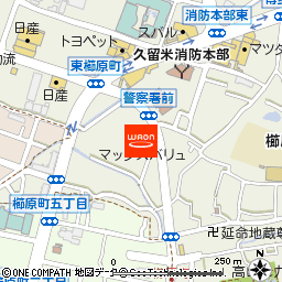 マックスバリュ櫛原店付近の地図