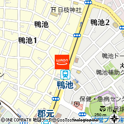 かもいけ電停前さくら薬局付近の地図