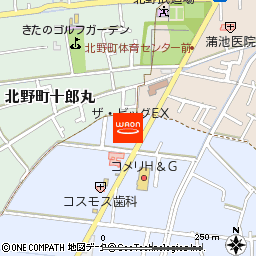 ザ・ビッグエクスプレス北野店付近の地図