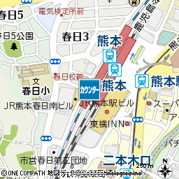アミュプラザくまもと付近の地図
