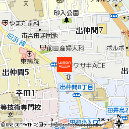 シモカワ田迎店付近の地図