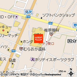 イオン隼人国分店付近の地図